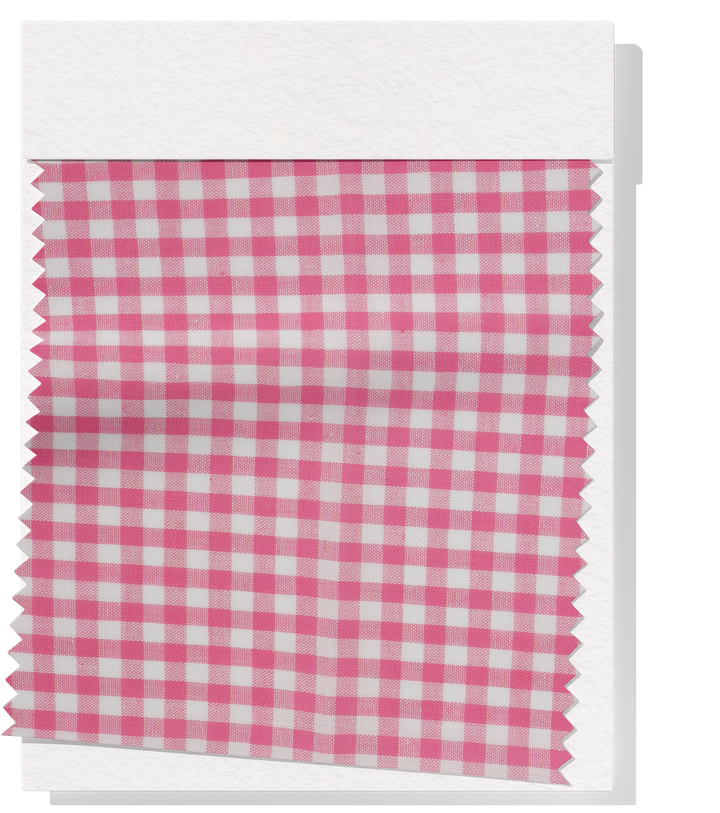 Cotton Gingham Print $14.00p/m - Pink & White (Small)
