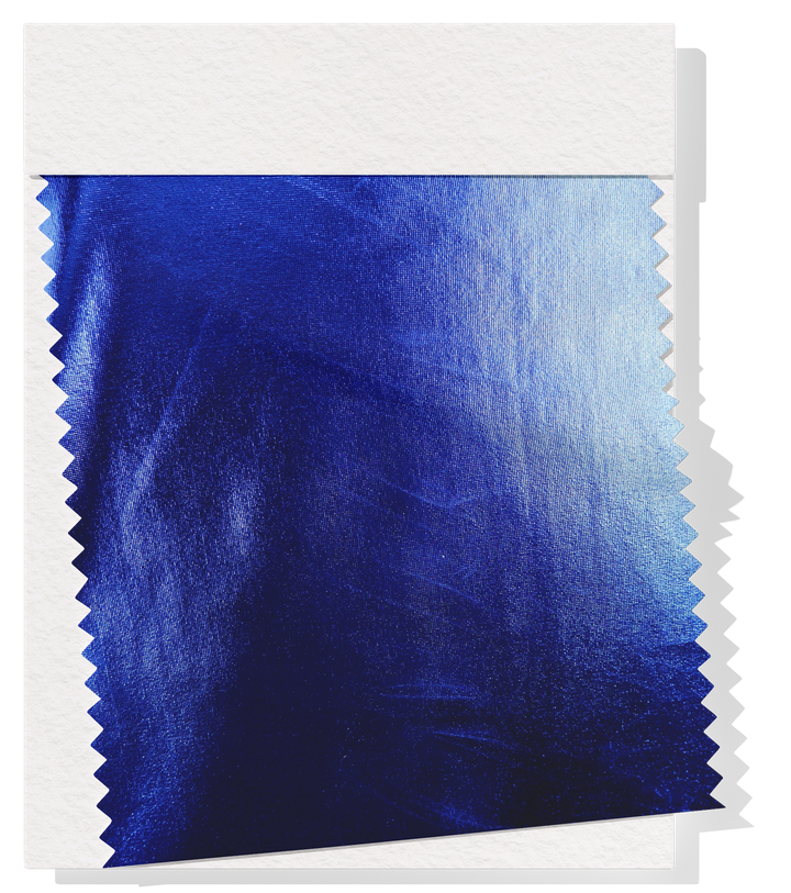 Metallic Liquid Lycra $18.00p/m -Royal
