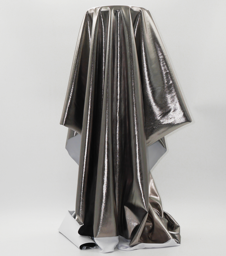 Metallic Liquid Lycra $18.00p/m - Dark Silver
