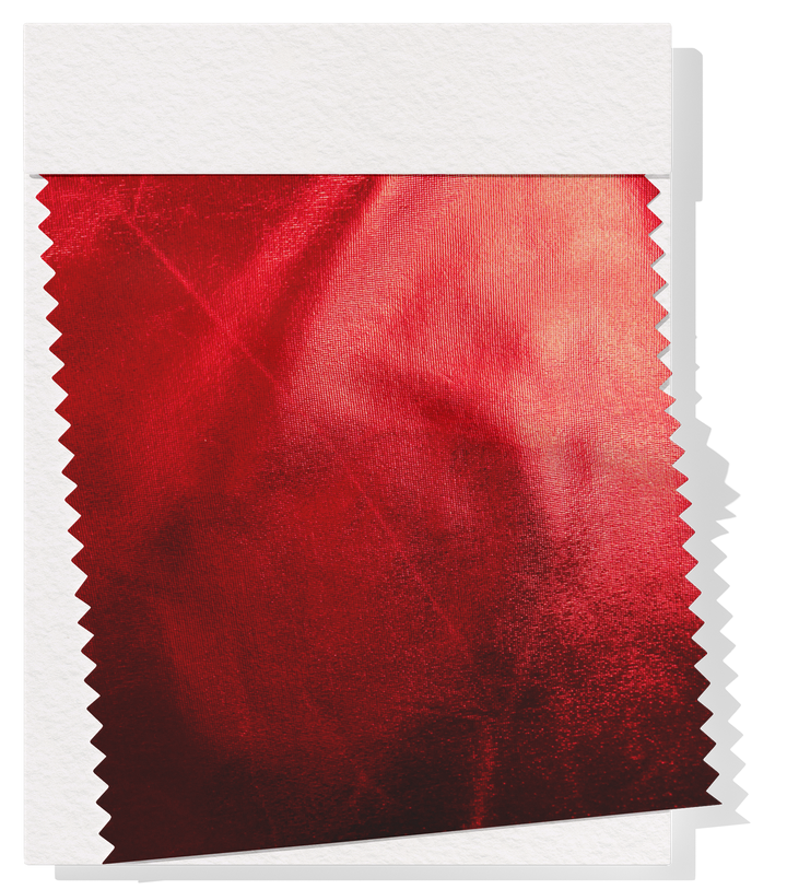 Metallic Liquid Lycra $18.00p/m - Red