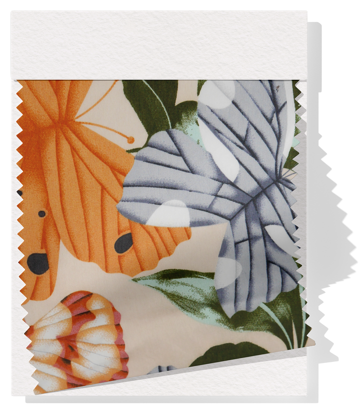 Printed Nylon/Rayon $5.00p/m - Pearl Pink