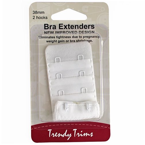 Bra Extenders 38mm - White - The Fabric Shop