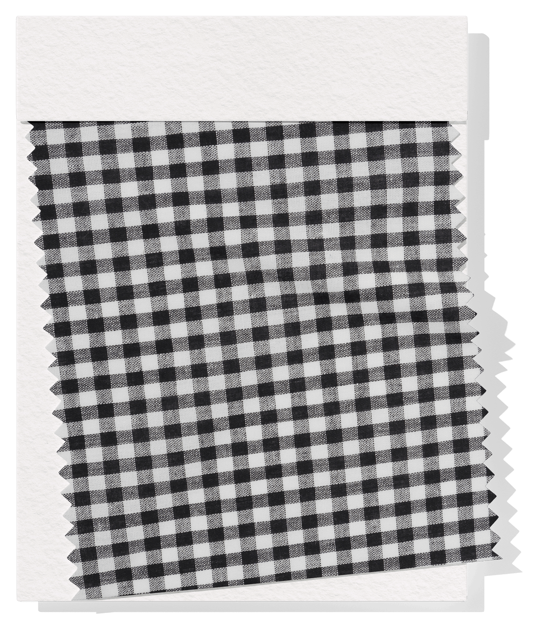 Cotton Gingham Print $14.00p/m - Black & White (Small) - The Fabric Shop