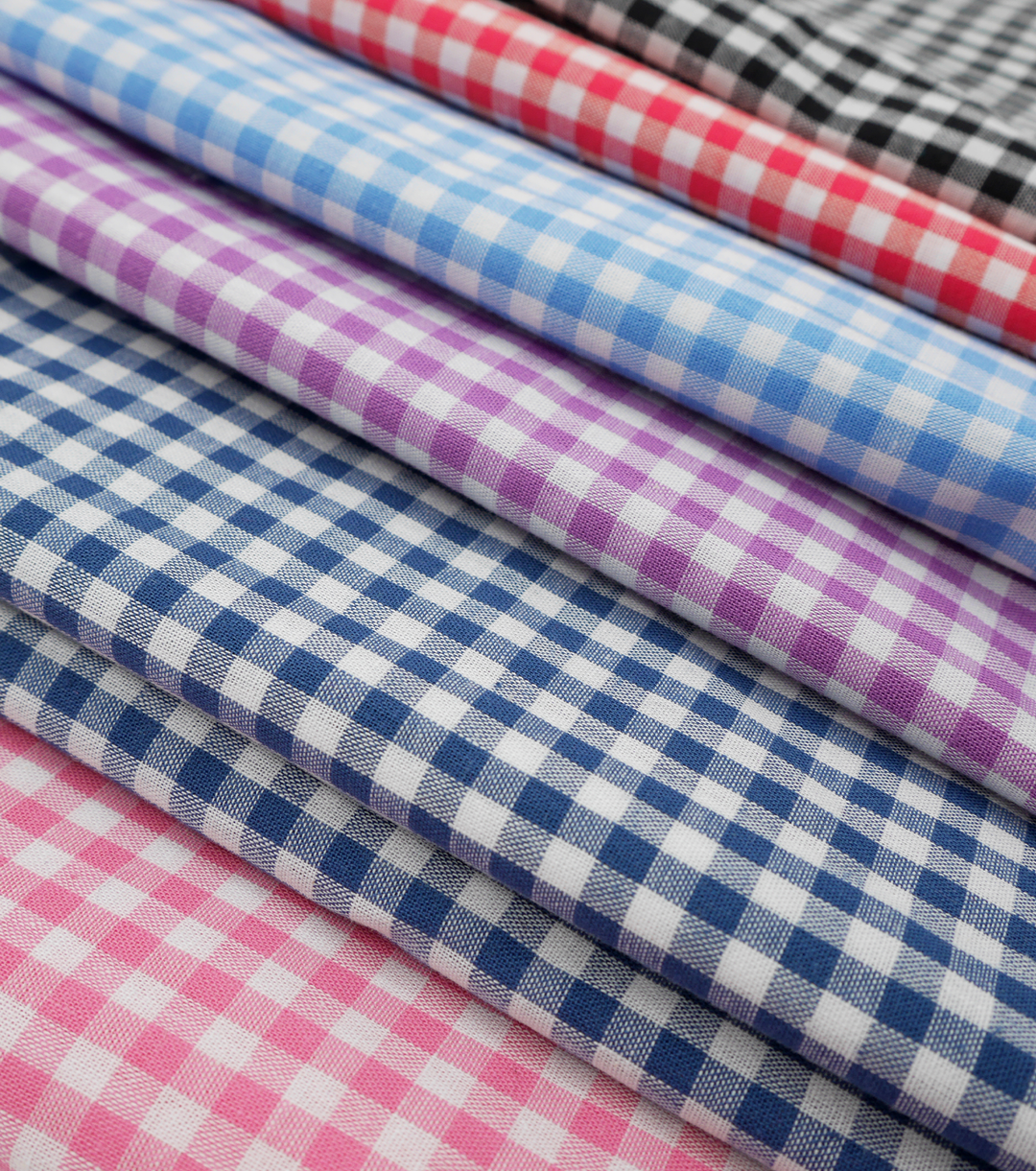 Cotton Gingham Print $14.00p/m - Black &amp; White (Small) - The Fabric Shop