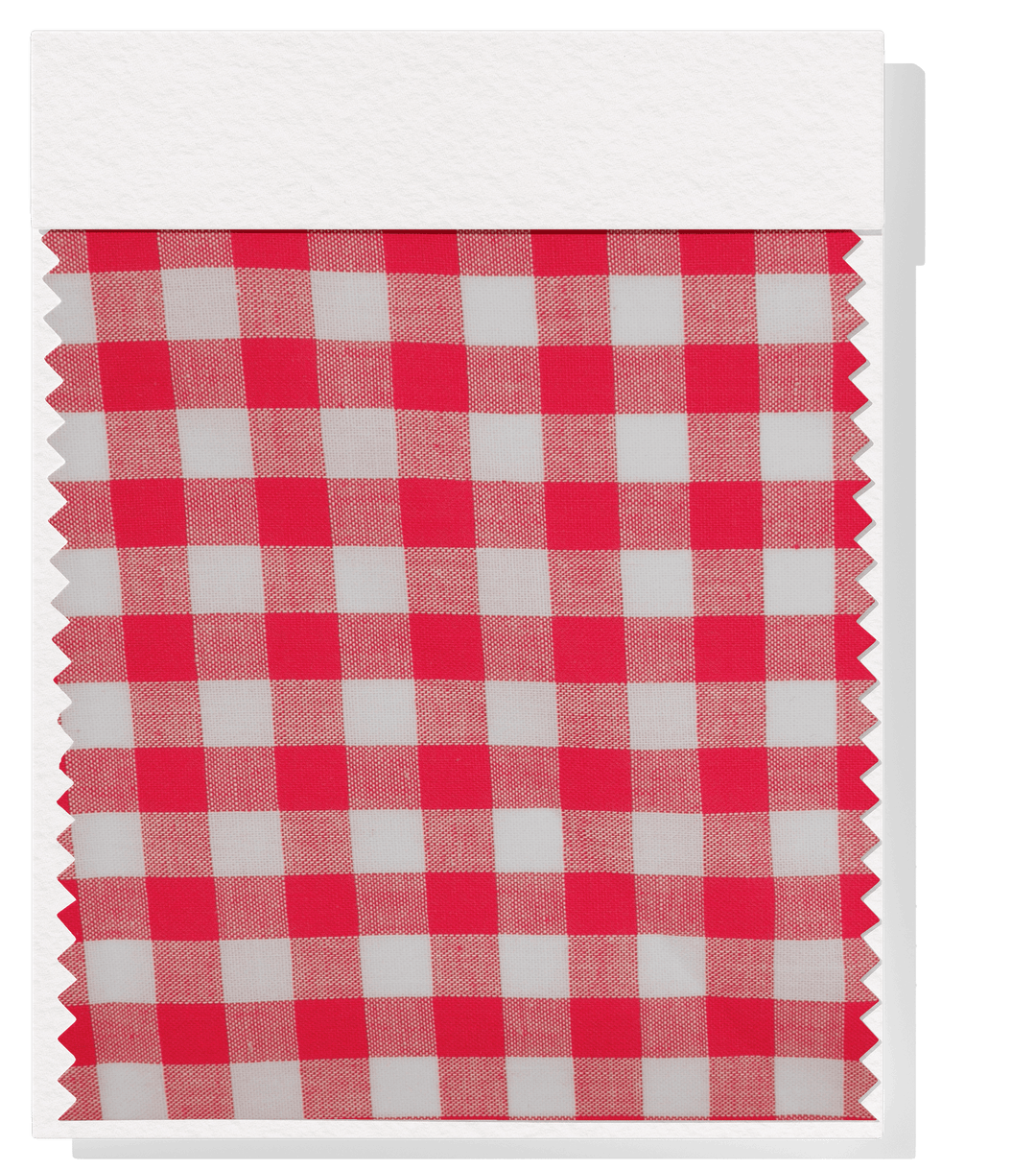 Cotton Gingham Print $14.00p/m - Cherry Red & White (Medium) - The Fabric Shop