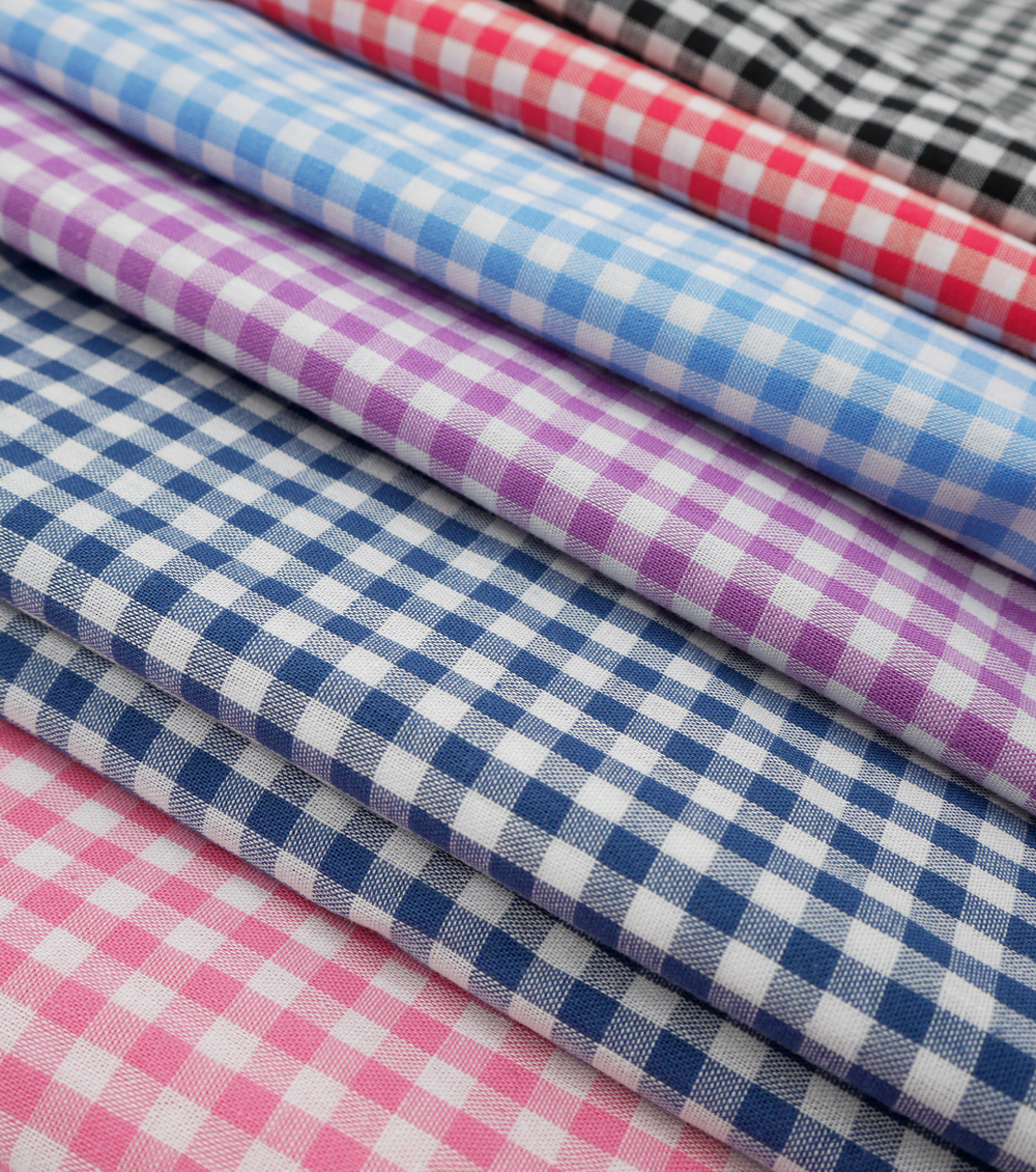 Cotton Gingham Print $14.00p/m - Cherry Red & White (Small) - The Fabric Shop