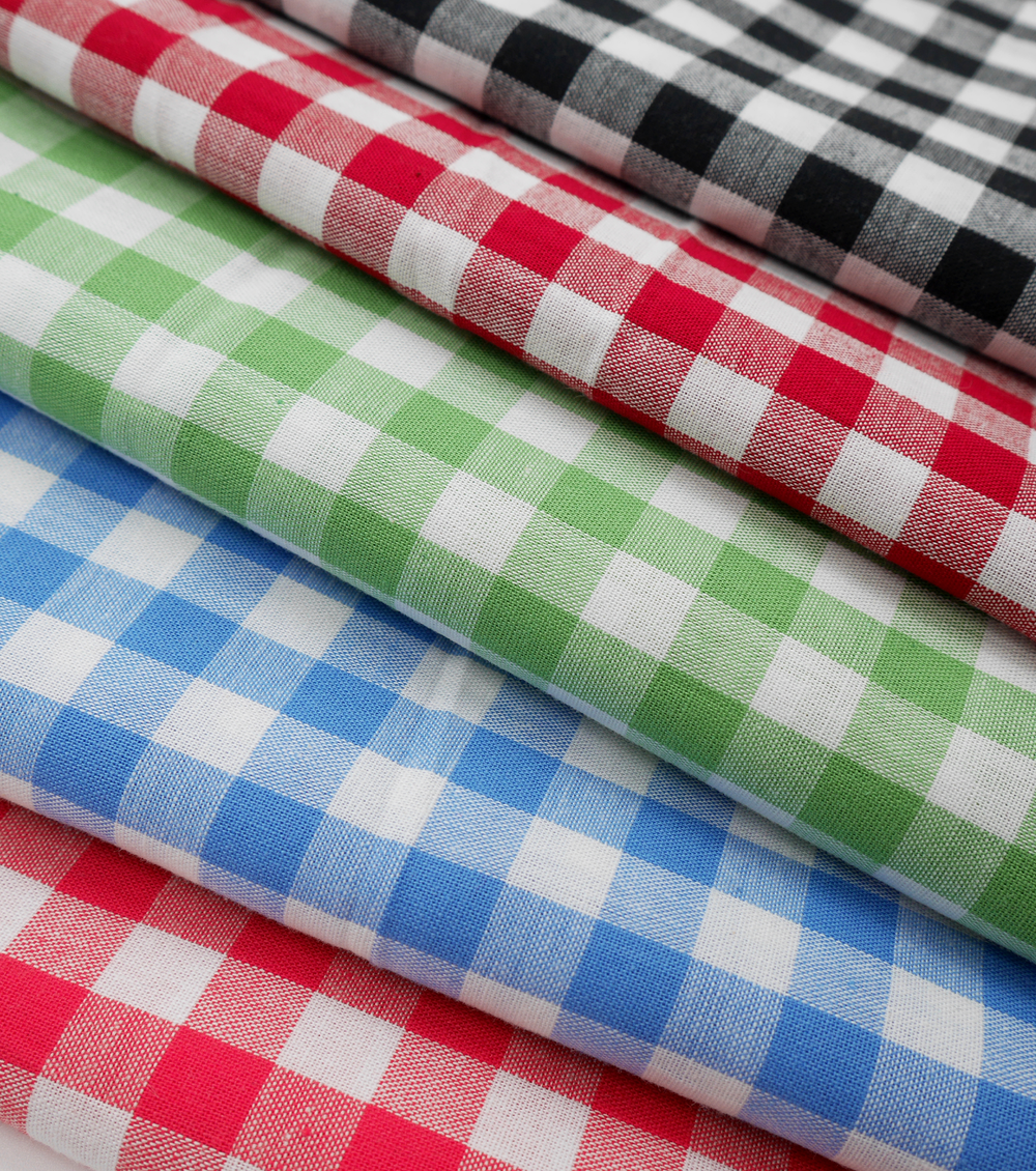 Cotton Gingham Print $14.00p/m - Red & White (Medium) - The Fabric Shop