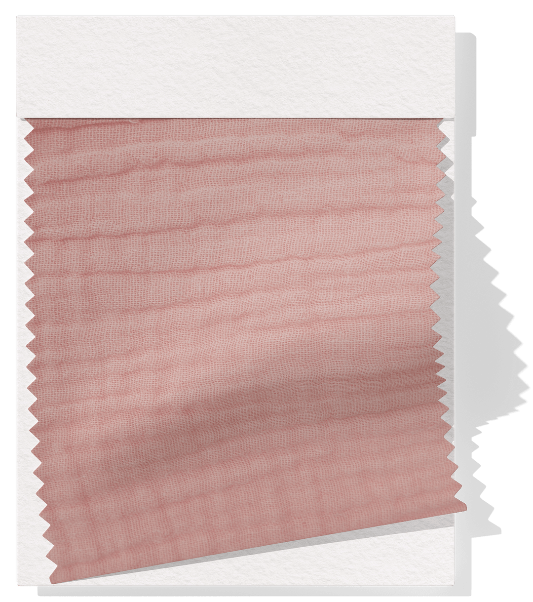 Double Muslin $14.00p/m - Pale Rosette - The Fabric Shop