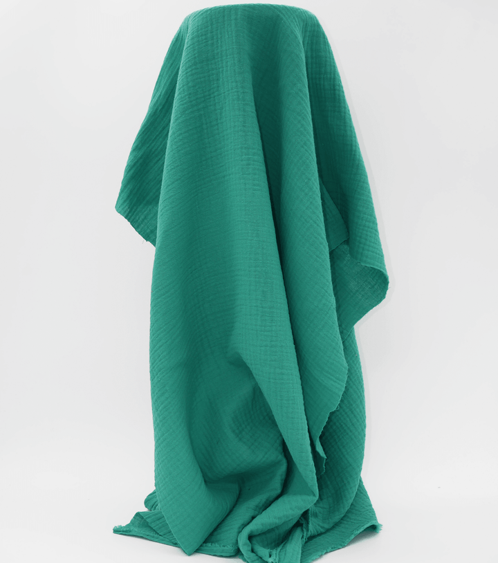 Double Muslin $14.00p/m - Verdigris - The Fabric Shop