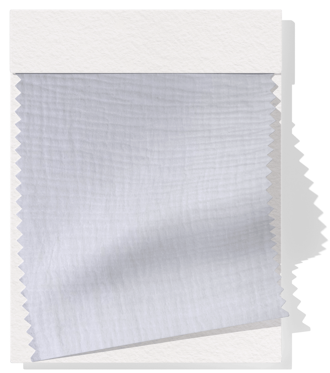 Double Muslin $14.00p/m - White - The Fabric Shop