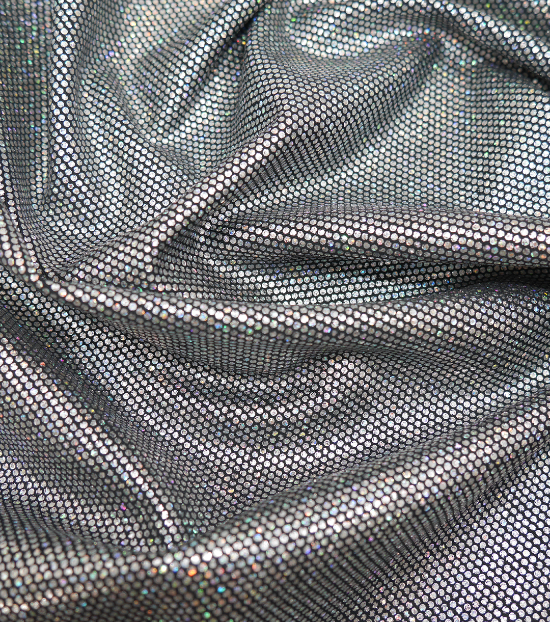 Holographic 4 Way Stretch Fabric $25.00p/m - Tina - The Fabric Shop