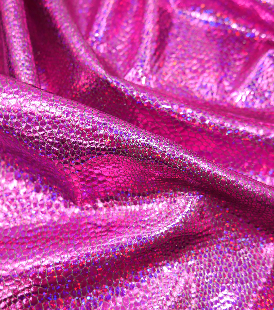 Holographic 4 Way Stretch Fabric $25.00p/m - Whitney - The Fabric Shop