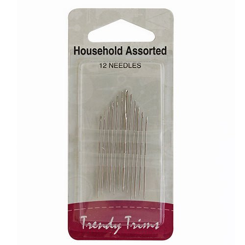 Household Assorted Needles - 12 needles - The Fabric Shop