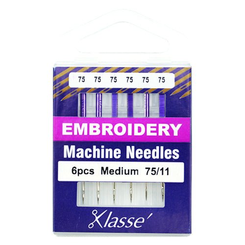 Klassé Embroidery Needles Medium 75/11 - The Fabric Shop