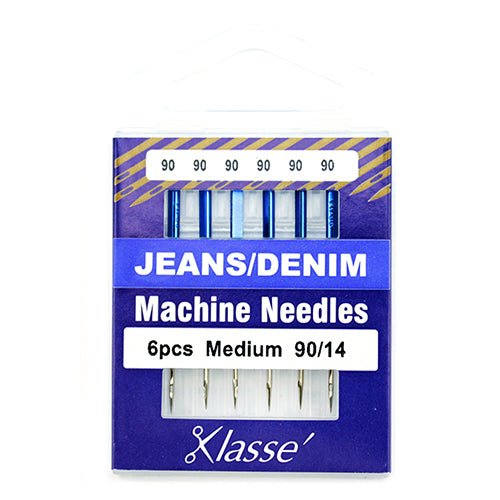 Klassé Jeans/Denim Needles Medium 90/14 - The Fabric Shop