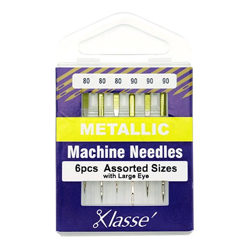 Klassé Metallic Needles Assorted Sizes 80/90 - The Fabric Shop