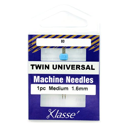 Klassé Twin Needle Medium 80 1.6mm - The Fabric Shop
