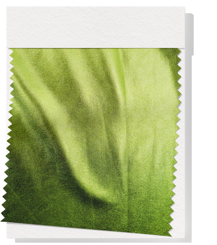 Metallic Liquid Lycra $18.00p/m - Lime