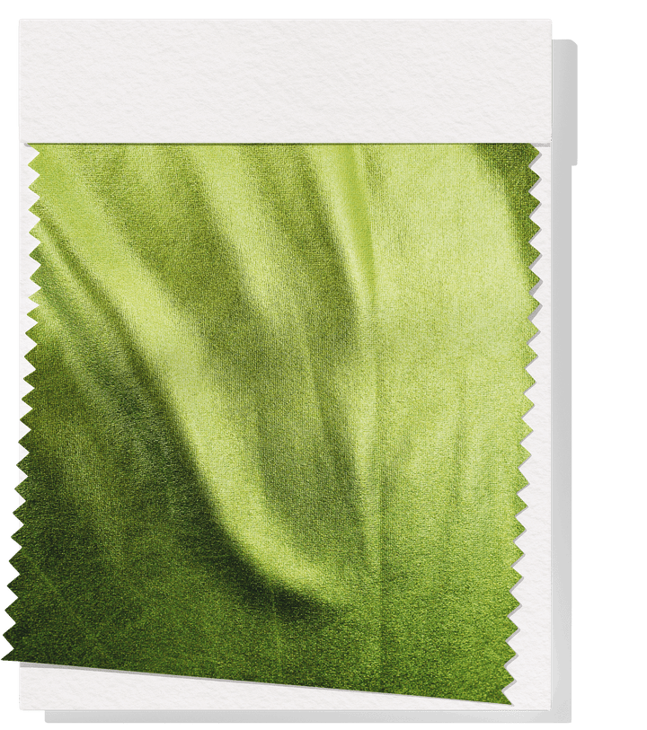 Metallic Liquid Lycra $18.00p/m - Lime - The Fabric Shop