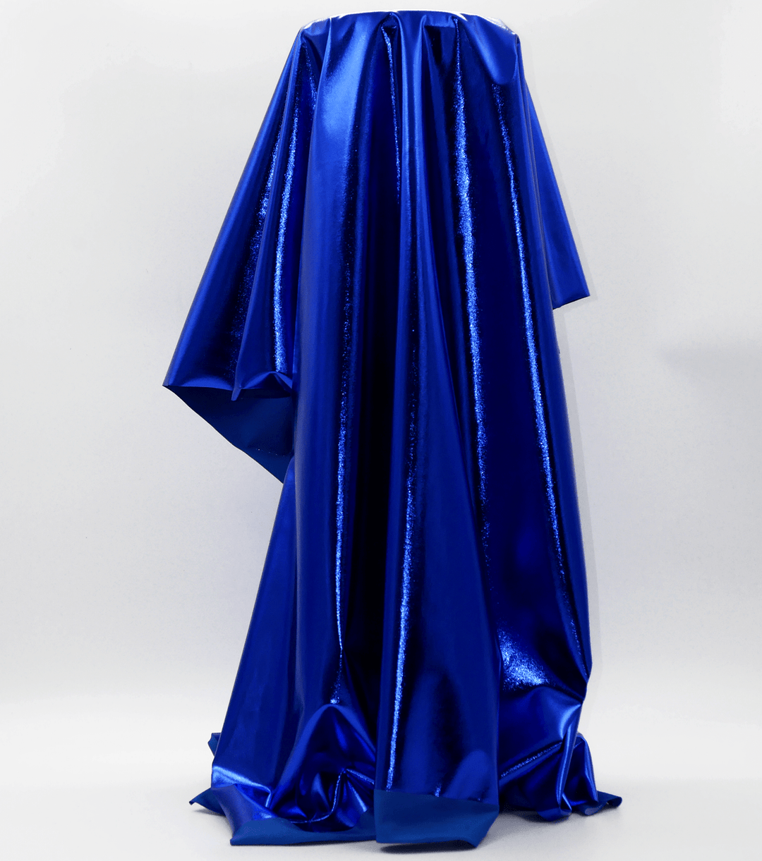 Metallic Liquid Lycra $18.00p/m - Royal - The Fabric Shop