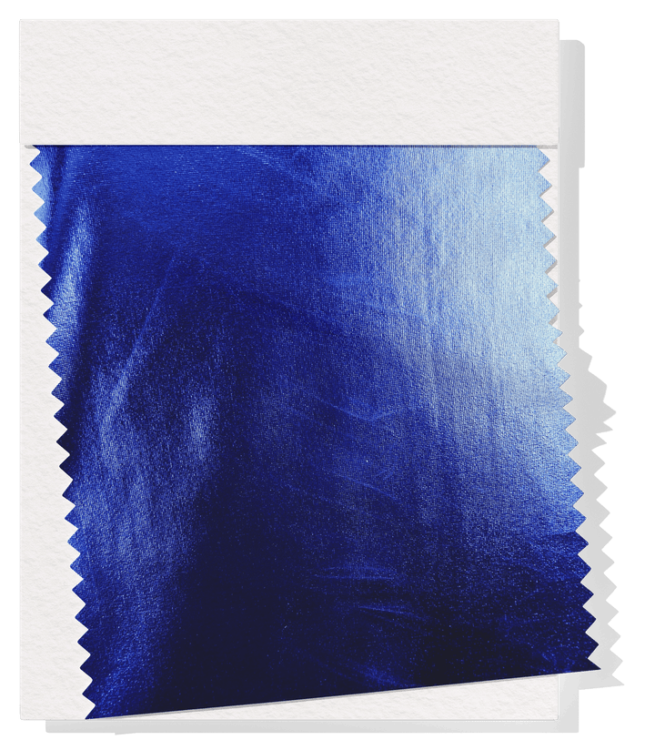 Metallic Liquid Lycra $18.00p/m - Royal - The Fabric Shop