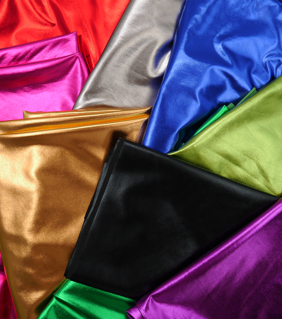 Metallic Liquid Lycra $18.00p/m - Royal - The Fabric Shop