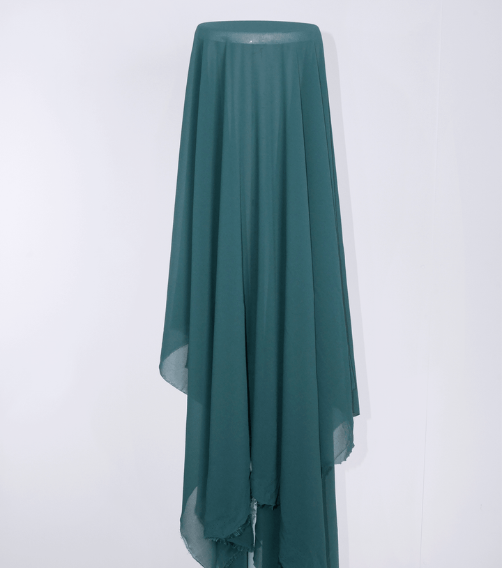 Pearl Chiffon $10.00 p/m - Teal - The Fabric Shop