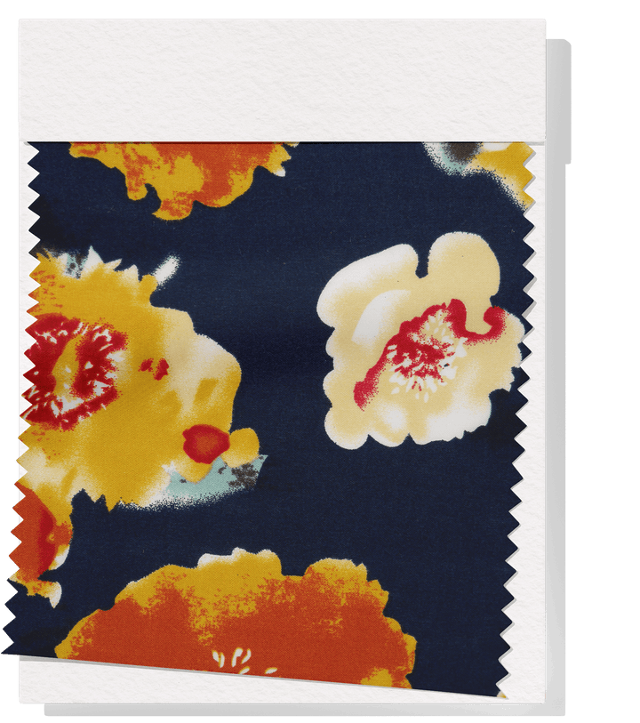 Printed Rayon $12.00p/m - Georgia (Navy) - The Fabric Shop