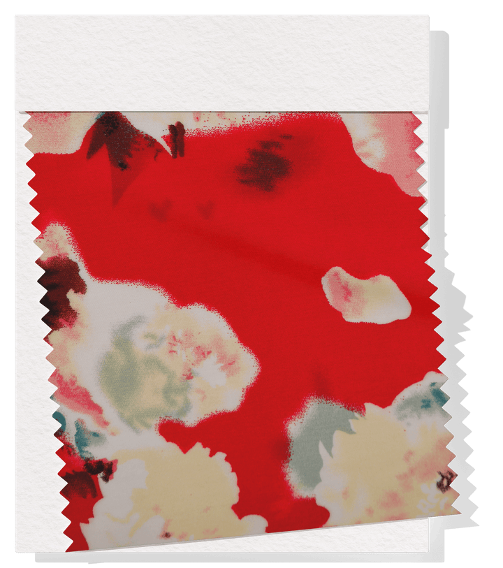 Printed Rayon $12.00p/m - Georgia (Red) - The Fabric Shop
