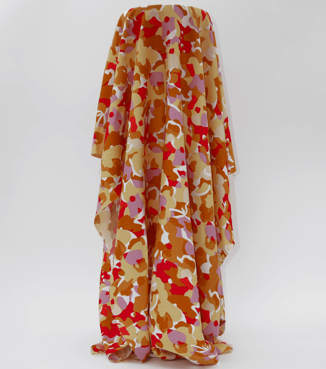 Printed Rayon $12.00p/m - Lennox (Orange) - The Fabric Shop