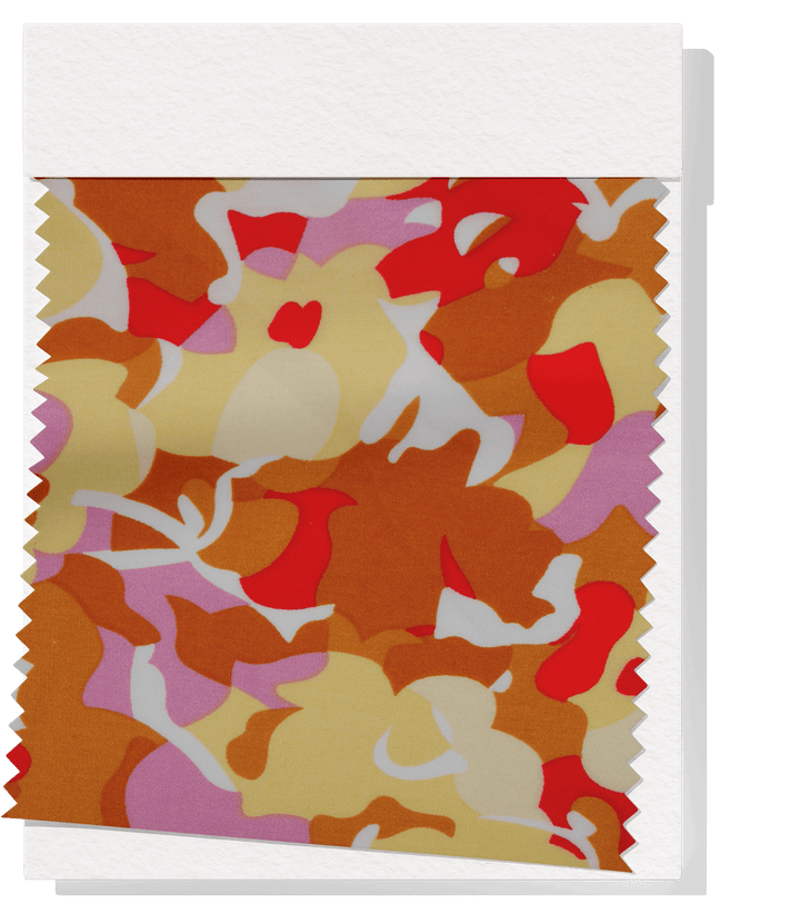 Printed Rayon $12.00p/m - Lennox (Orange) - The Fabric Shop