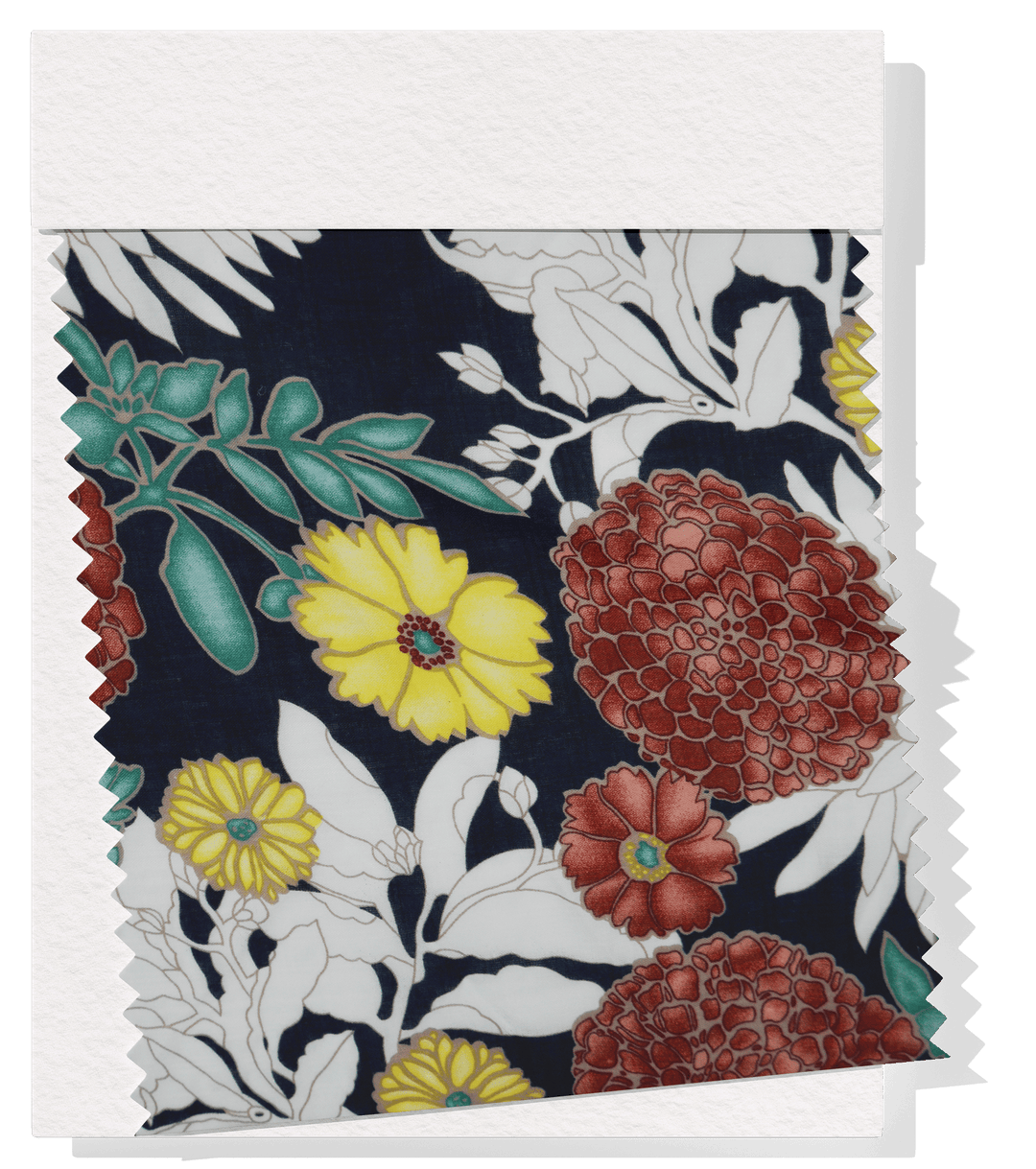 Printed Slub Cotton $12.00 p/m - Design 18 - The Fabric Shop