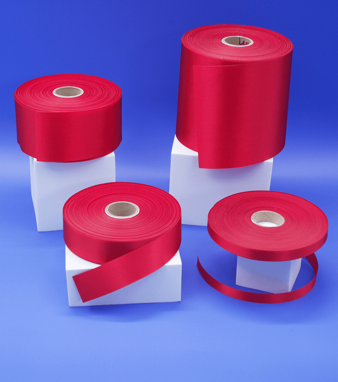 Ribbon $0.40p/m - Red 10mm - The Fabric Shop