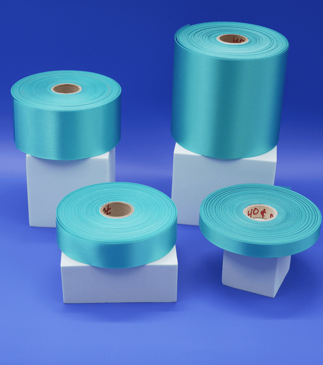 Ribbon $0.80p/m - Deep Aqua 25mm - The Fabric Shop