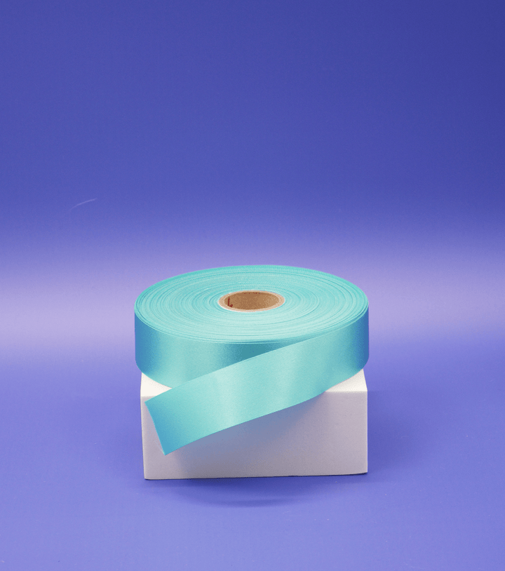 Ribbon $0.80p/m - Deep Aqua 25mm - The Fabric Shop