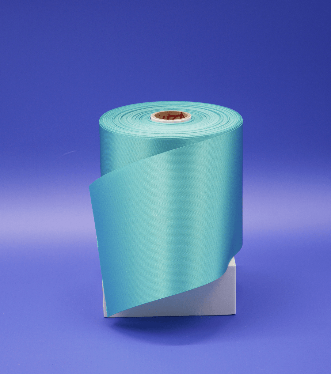 Ribbon $2.00p/m - Deep Aqua 100mm - The Fabric Shop