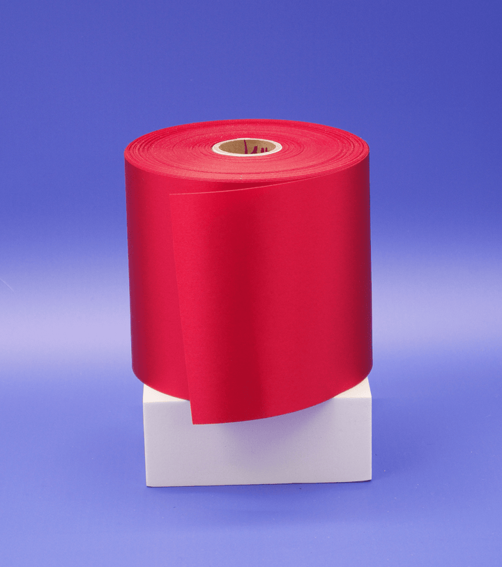 Ribbon $2.00p/m - Red 100mm - The Fabric Shop