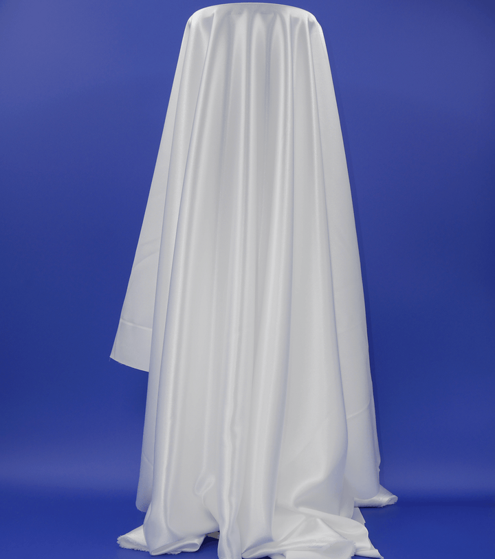 Stretch Satin $12.00p/m - Ivory - The Fabric Shop