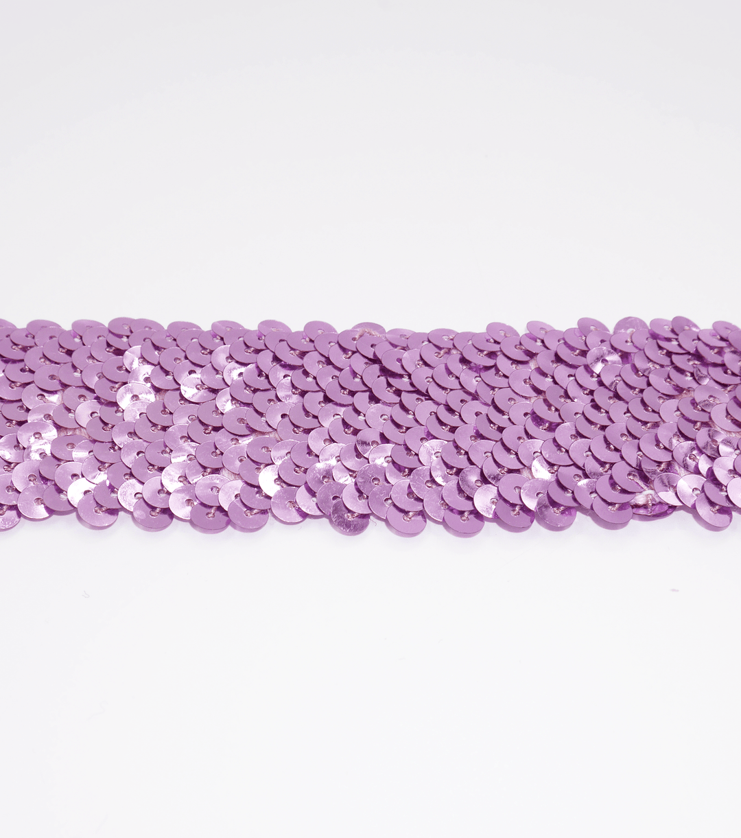 Stretch Sequin Trim $4.00p/m - Lilac - The Fabric Shop
