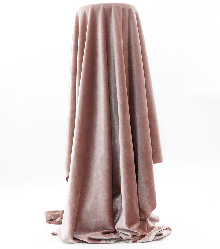 Stretch Velvet $12.00p/m - Blush Pink - The Fabric Shop
