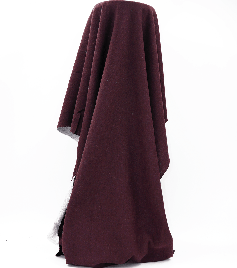 Sweat Shirting Polyester / Cotton $15.00p/m - Wine - The Fabric Shop