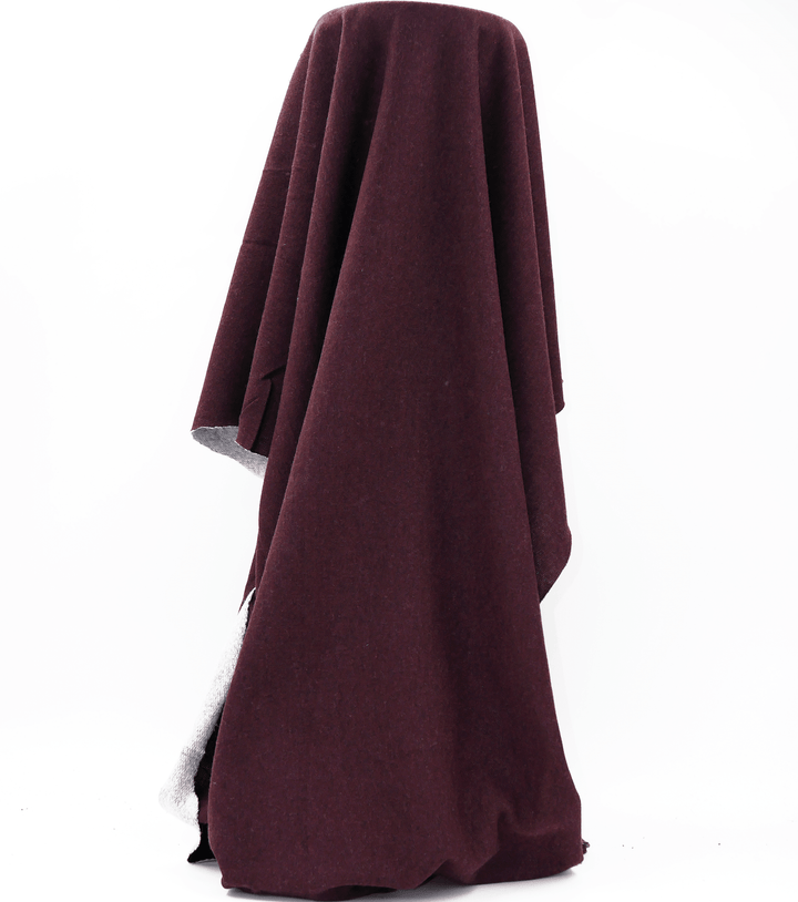 Sweat Shirting Polyester / Cotton $15.00p/m - Wine - The Fabric Shop
